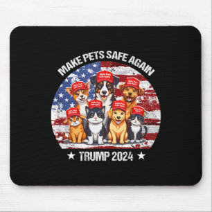 Trump macht Haustiere wieder sicher Lustig Rette u Mousepad