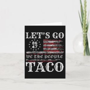 Trump macht immer die Hühner raus und geht Taco Fu Karte