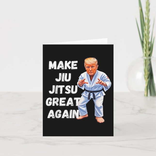 Trump macht Jiu-jitsu wieder groß Bjj Karte (Vorderseite)