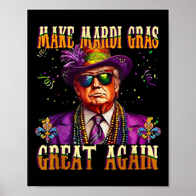 Trump macht Mardi Gras wieder großartig Parade Cos Poster (Vorne)