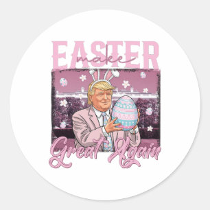 Trump macht Ostern wieder zum großen Shirt Runder Aufkleber
