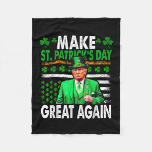 Trump macht St. Patricks Day wieder groß Fleecedecke