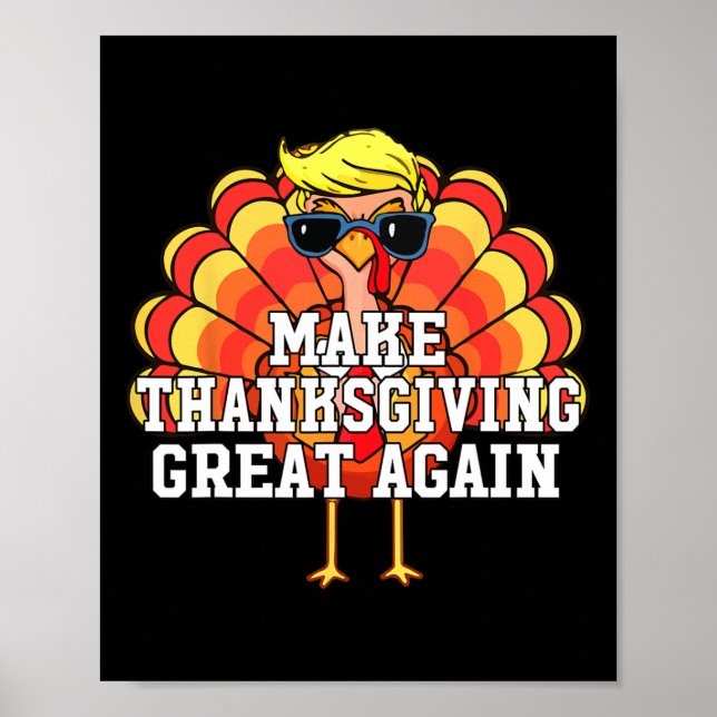 Trump macht Thanksgiving wieder großartig Lustiger Poster (Vorne)