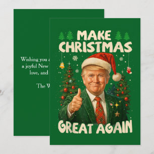 Trump macht Weihnachten wieder großartig grün