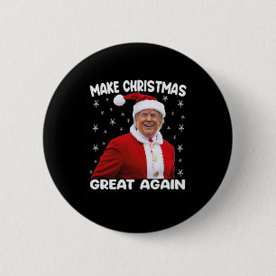 Trump macht Weihnachten wieder großartig Santa Tru Button