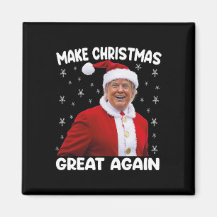 Trump macht Weihnachten wieder großartig Santa Tru Magnet