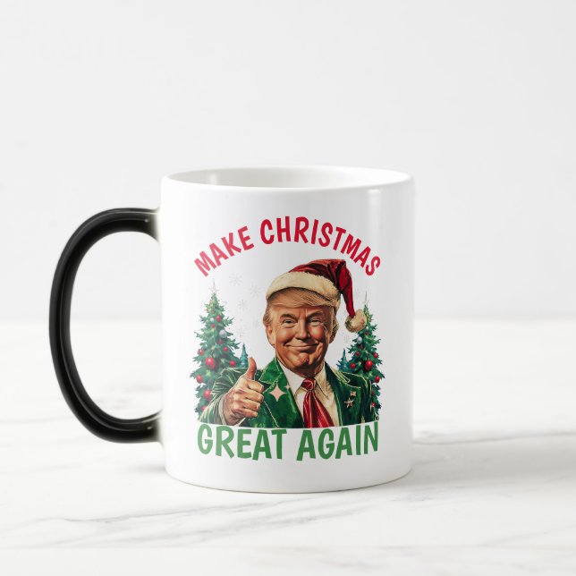 Trump macht Weihnachten wieder großartig Verwandlungstasse (Links)