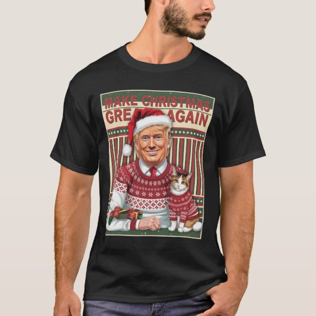 Trump macht Weihnachten wieder großartig Weihnacht T-Shirt (Vorderseite)