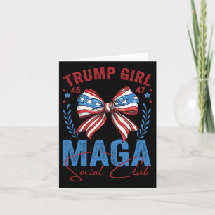 Trump Mädchen 45 47 Mega Est 2024 Social Club Wähl Karte