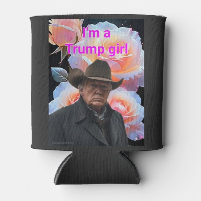 Trump-Mädchen Dosenkühler (Vorderseite)