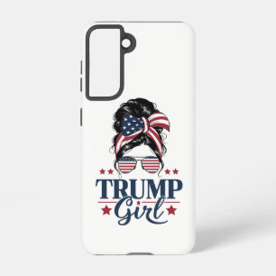 Trump Mädchen Unordentlicher Dutt Trump 2024 Wahl  Samsung Galaxy Hülle