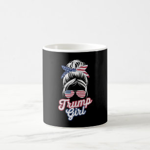Trump Mädchen Unordentlicher Dutt Vintage USA Amer Kaffeetasse