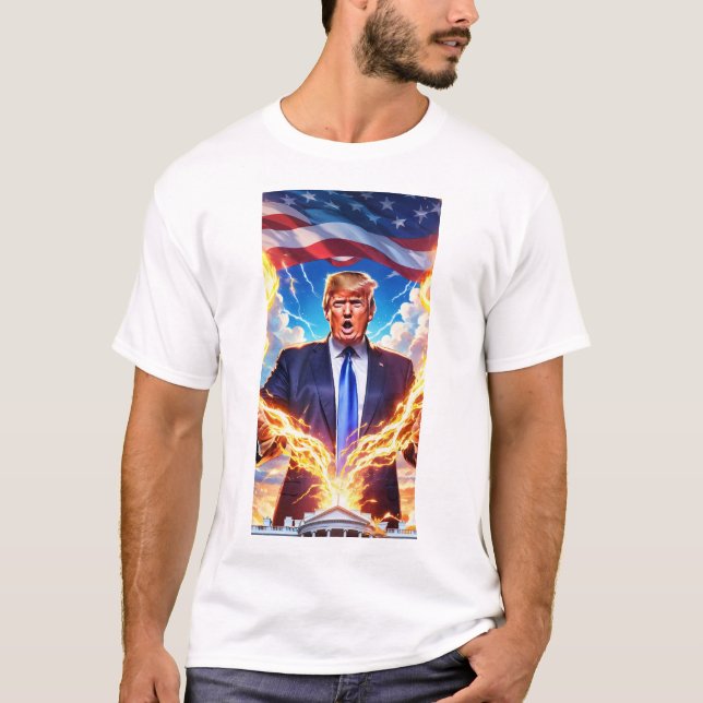 Trump MAGA 2024 Allmächtiger Präsident T-Shirt (Vorderseite)