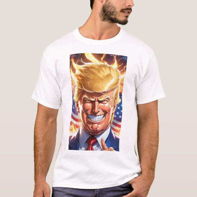 Trump MAGA 2024: Amerika zurück T-Shirt (Vorderseite)