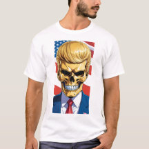 Trump MAGA 2024 Golden Skull