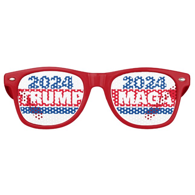 TRUMP MAGA 2024 PARTYBRILLE (Vorderseite)