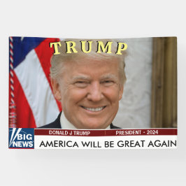 TRUMP MAGA 2024 PRÄSIDENTENWAHL BANNER