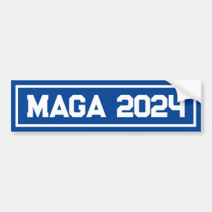 Trump MAGA 2024 unterstützen Autoaufkleber