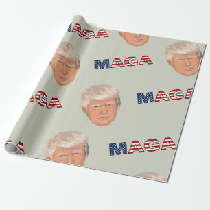 Trump MAGA-Muster Geschenkpapier