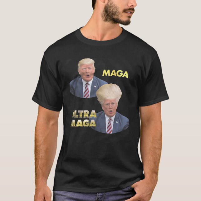 Trump MAGA VS Ultra MAGA T-Shirt (Vorderseite)