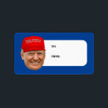 TRUMP MAGA Weihnachten Adressaufkleber<br><div class="desc">Humorvolle politische Weihnachtsgeschenke und mehr von PolitiClothes.com finden Sie die einzigartigsten Wahlgeschenke und politischen Geschenke inklusive: politische T - Shirt,  politische Autoaufkleber,  politische Buttons,  politische Poster,  politische Buttone,  politische Karten,  politische Tasse,  politische Poster,  politische Zeichen und mehr! Jetzt kaufen unter: http://www.PolitiClothes.com</div>