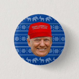 TRUMP MAGA Weihnachten Button