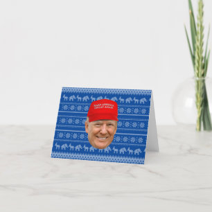 TRUMP MAGA Weihnachten Dankeskarte