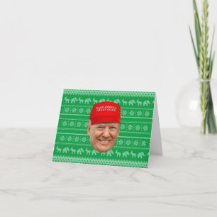 TRUMP MAGA Weihnachten Dankeskarte