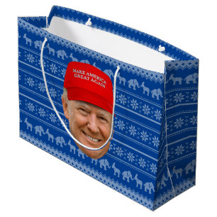 TRUMP MAGA Weihnachten Große Geschenktüte