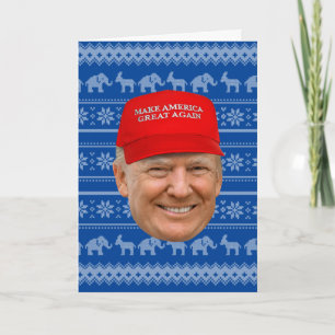 TRUMP MAGA Weihnachten Karte