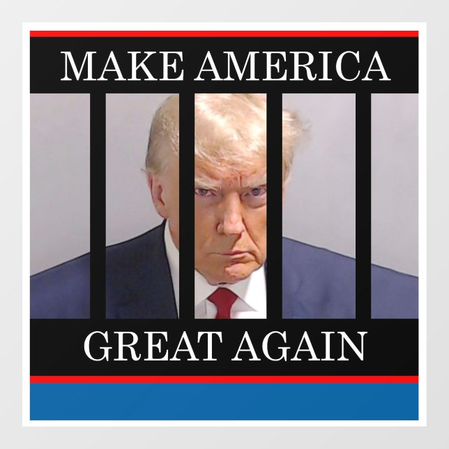 Trump MAGA Window Clying Fensteraufkleber (Blatt)