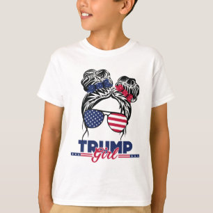 Trump Mama Einweihung Tag 2025 Messy Bun American T-Shirt