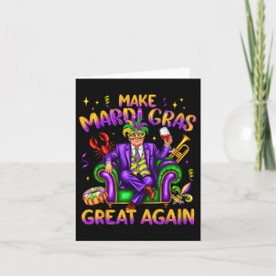 Trump Mardi Gras Costume Funny Make Mardi Gras Karte