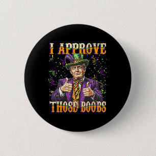 Trump Mardi Gras USA I billige diese Brust lustig Button