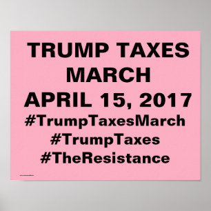 Trump-März-Protest Poster
