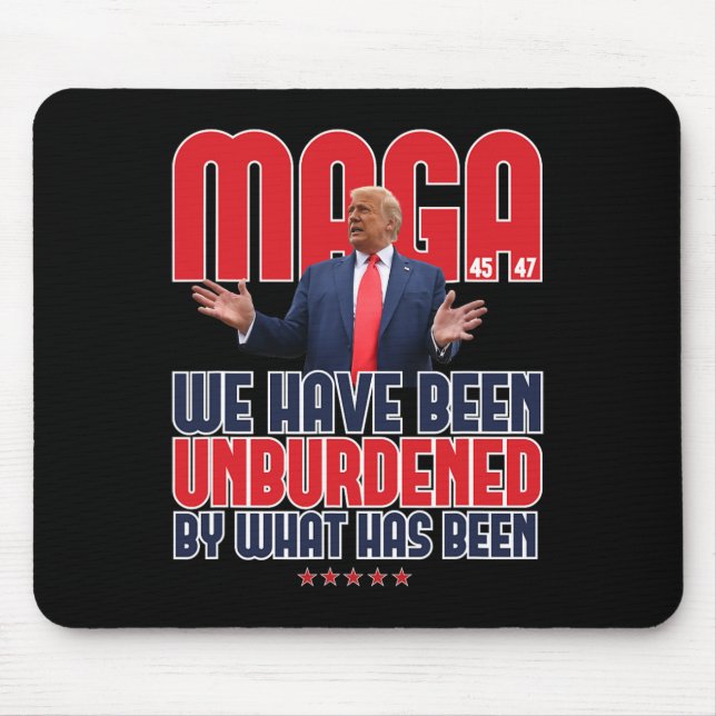 Trump Mega 2024 47. Präsident Unburdened Meme Des Mousepad (Vorne)