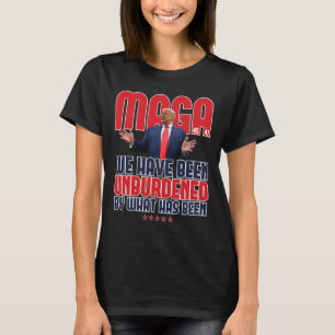 Trump Mega 2024 47. Präsident Unburdened Meme Des T-Shirt