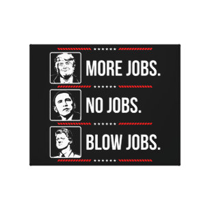 Trump: Mehr Arbeitsplätze Leinwanddruck
