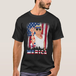 Trump Merica Bae Salt Sprinkle American Flag Patri T-Shirt