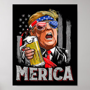 Trump Merica macht den 4. Juli wieder groß Männer  Poster