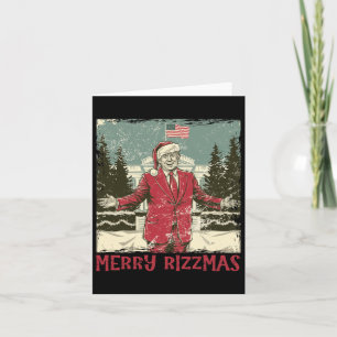 Trump Merry Rizzmas Funny Humour Trump Tance Chr Karte