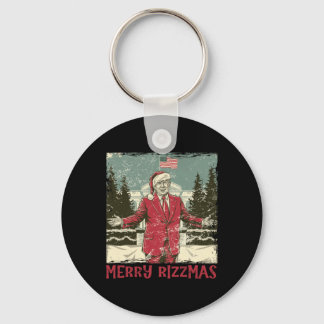 Trump Merry Rizzmas Funny Humour Trump Tance Chr Schlüsselanhänger