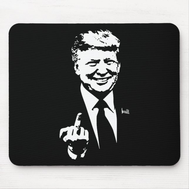 Trump Middle Finger Mousepad (Vorne)