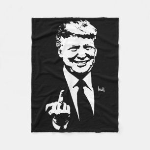 Trump Middle Finger, Trump Fu 2024, Trump for Pres Fleecedecke
