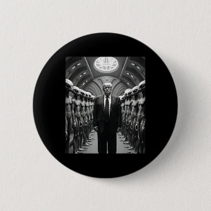 Trump Mit Außerirdischen Verschwörungstheorie Ufo  Button