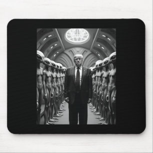Trump Mit Außerirdischen Verschwörungstheorie Ufo Mousepad
