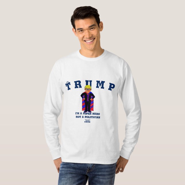 Trump mit Bild, Spaß, Spaß. T-Shirt (Vorne ganz)