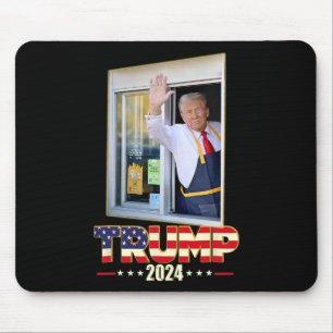 Trump mit Mc Donald Trump Arbeiter wählt Trump 1 Mousepad