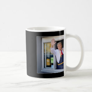 Trump mit Mc Donald Trump Arbeiter wählt Trump Kaffeetasse