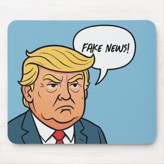 Trump mit Sprechblase Mousepad (Vorne)